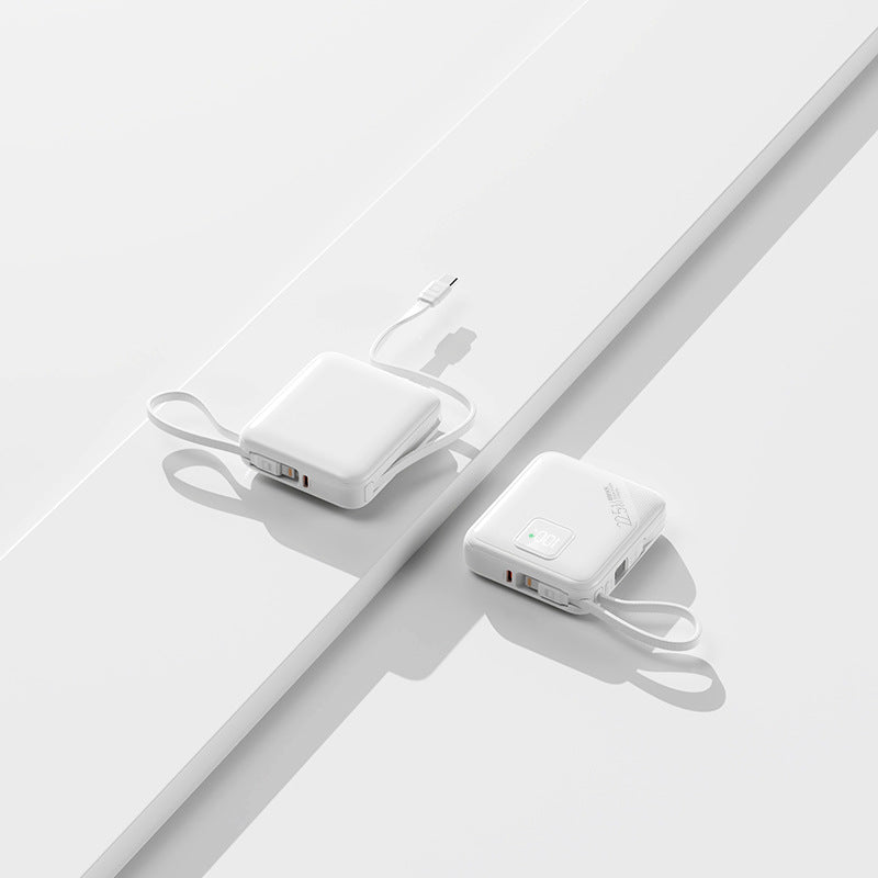 Portable power bank with integrated fast charging ports and digital battery level display Stornfield
