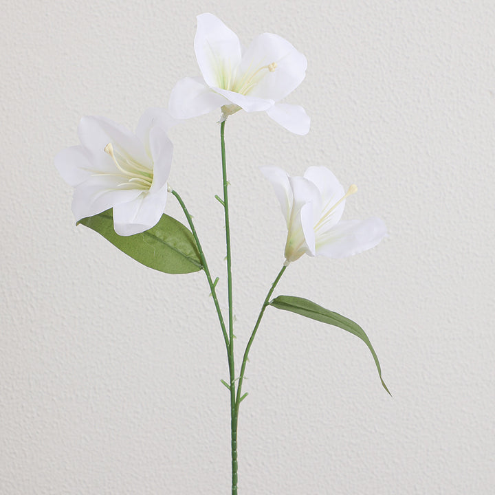 Artificial lily stem with delicate flowers