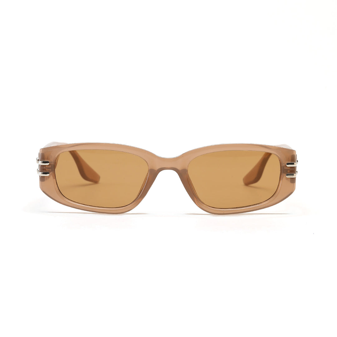 Women's fashionable rectangular sunglasses with elegant metal accents Stornfield