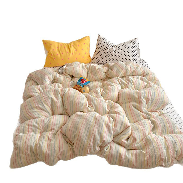 Striped Reversible Comforter Set