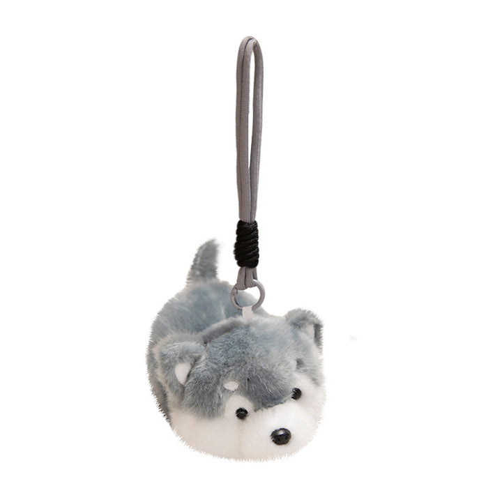 Plush Fox Bag Charm Keychain with Wrist Loop and Soft Faux-Fur Stornfield