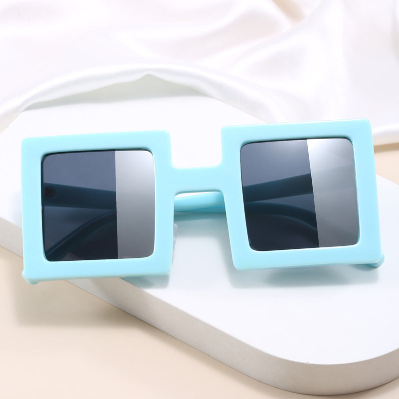 Women's fashionable square sunglasses with a unique, clear design Stornfield
