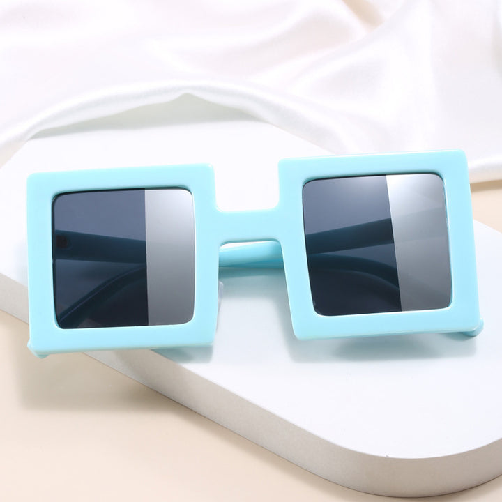 Women's fashionable square sunglasses with a unique, clear design Stornfield