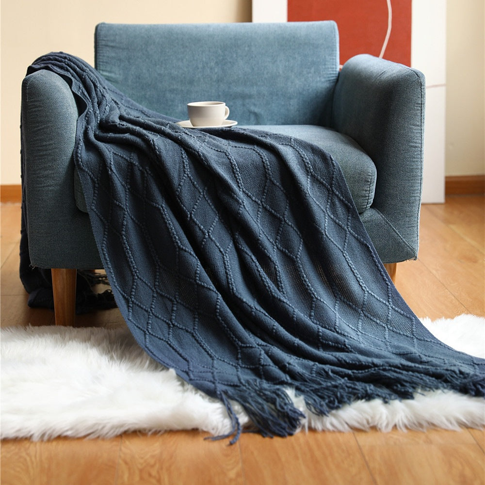Cozy Knit Throw Blanket