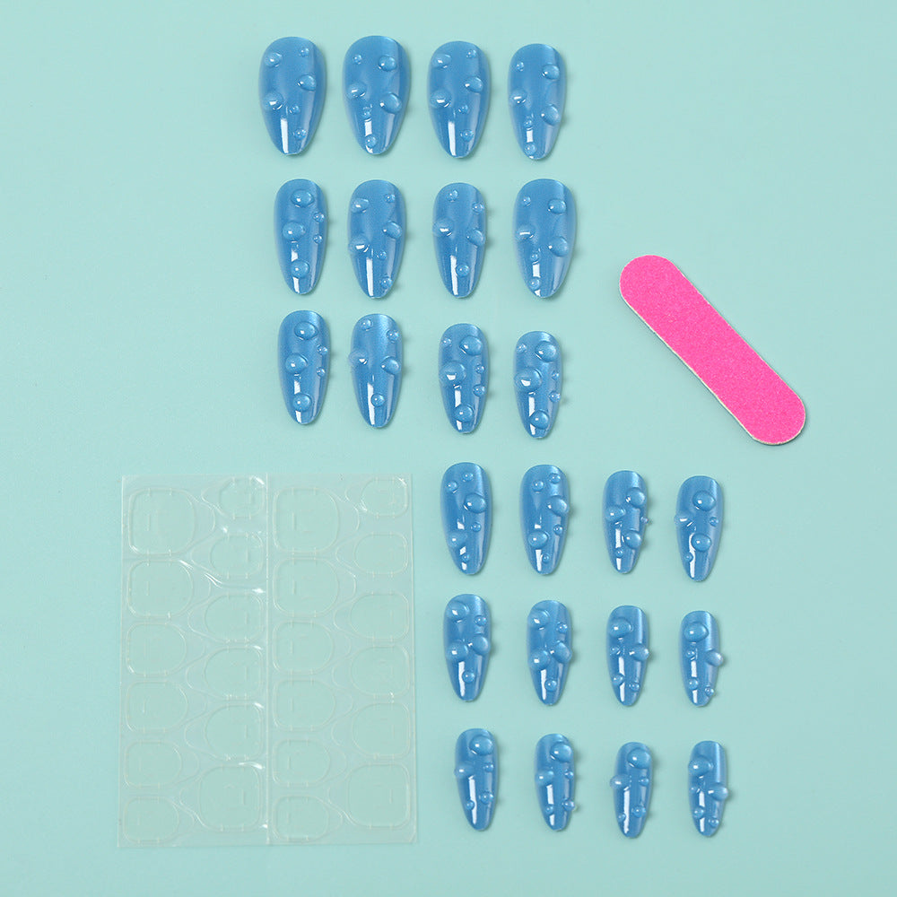 Artificial nails in stylish drip design Stornfield