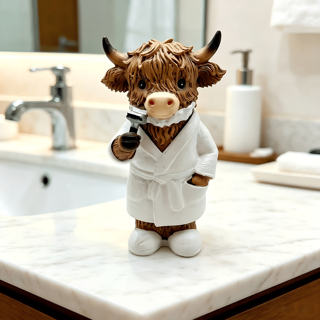 Funny Highland Cattle Bathroom Figure Stornfield