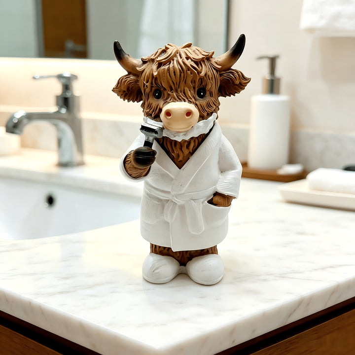 Funny Highland Cattle Bathroom Figure Stornfield