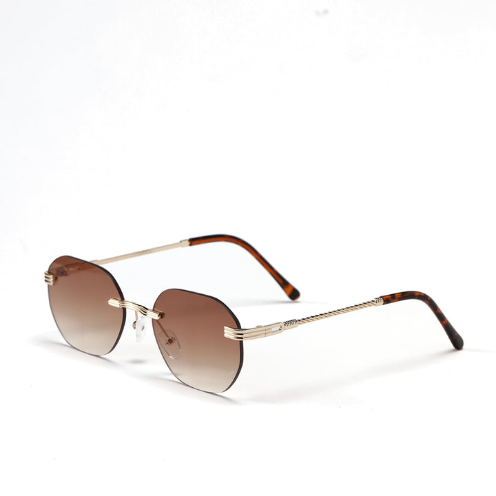 Ladies geometric sunglasses with elegant metal frame Stornfield