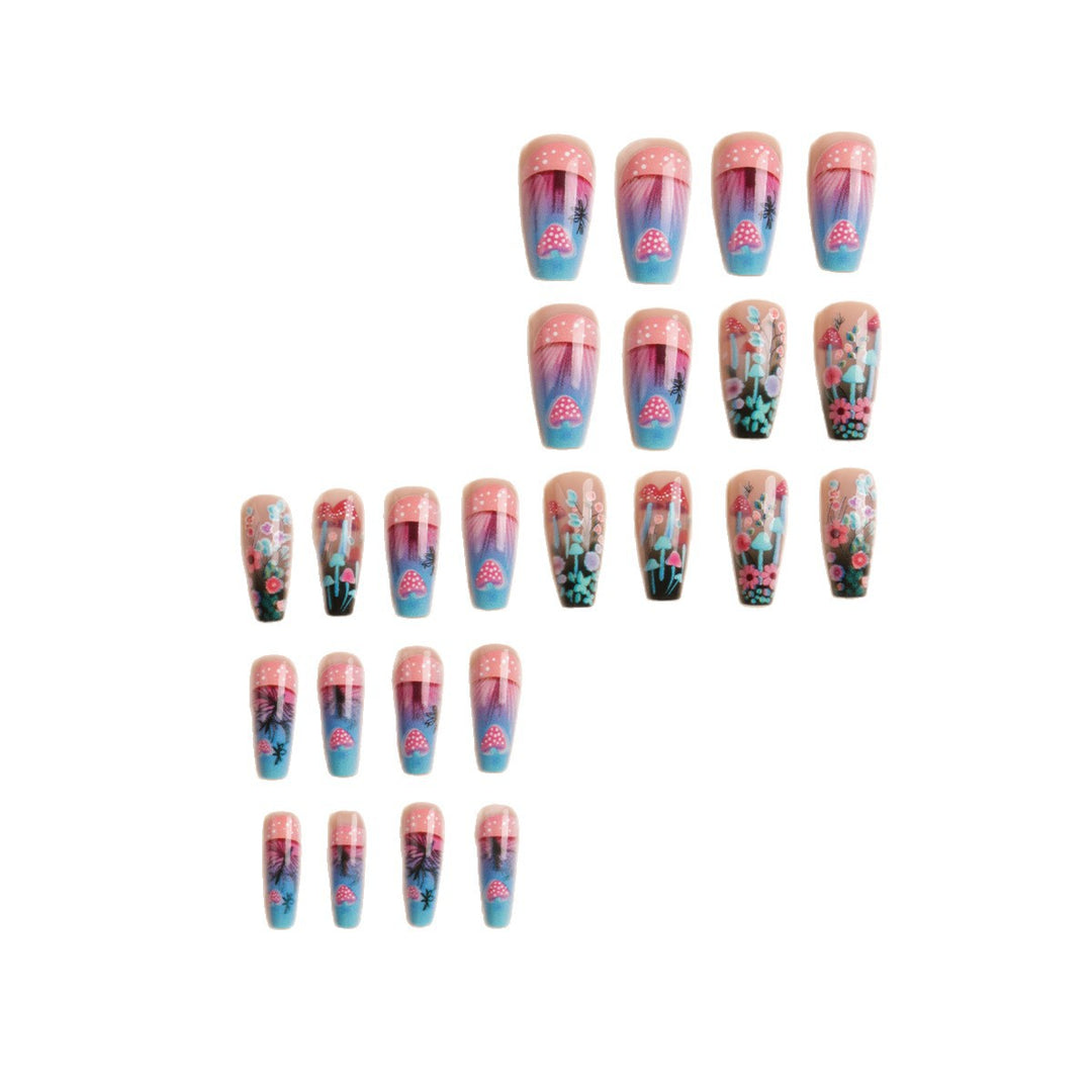 Artistic Floral Glow-in-the-Dark Nail Art Set Stornfield