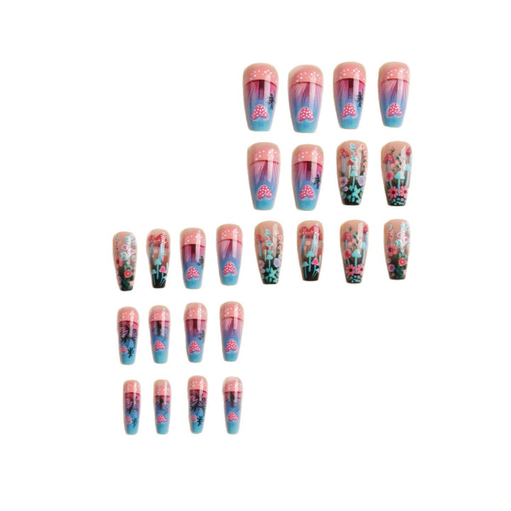 Artistic Floral Glow-in-the-Dark Nail Art Set Stornfield