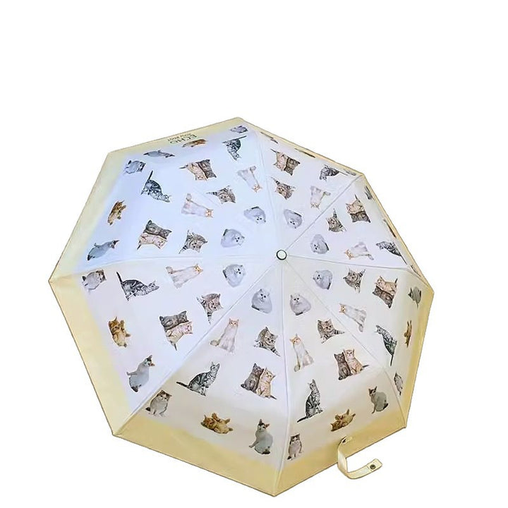 Ladies folding umbrella with playful animal design Stornfield