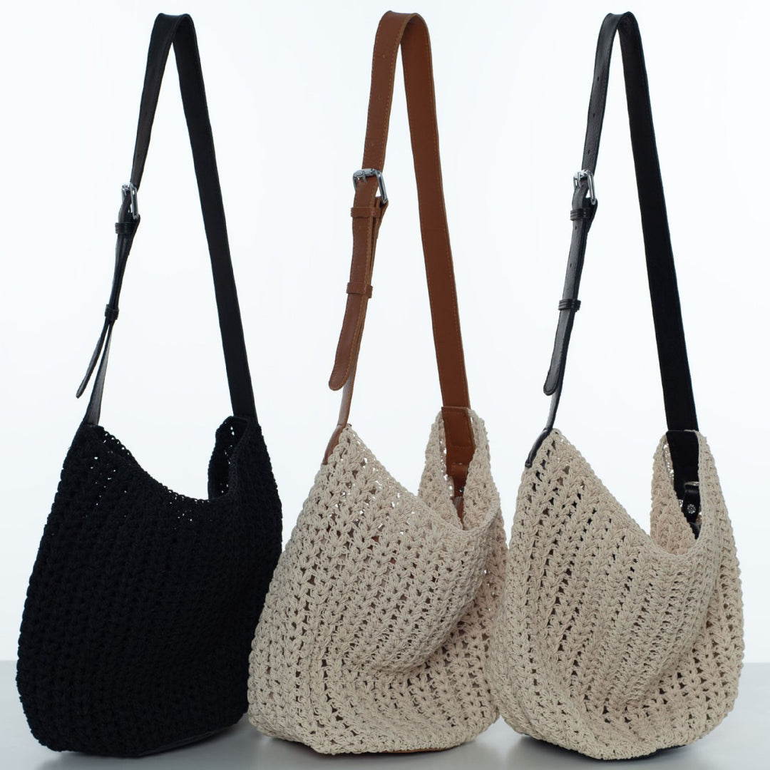 Handcrafted Crossbody Bag in Elegant Macrame Style Stornfield