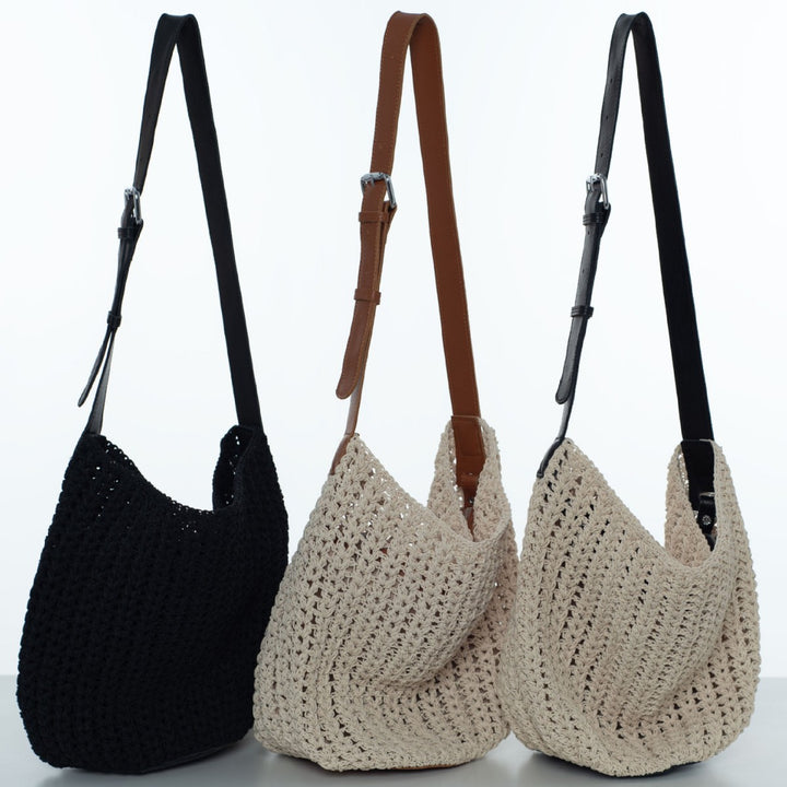 Handcrafted Crossbody Bag in Elegant Macrame Style Stornfield