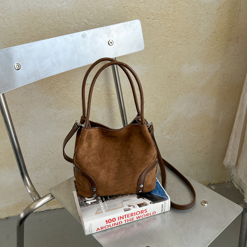 Suede Craft Handbag