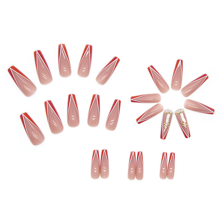 Acrylic nail tips with neon decoration Stornfield