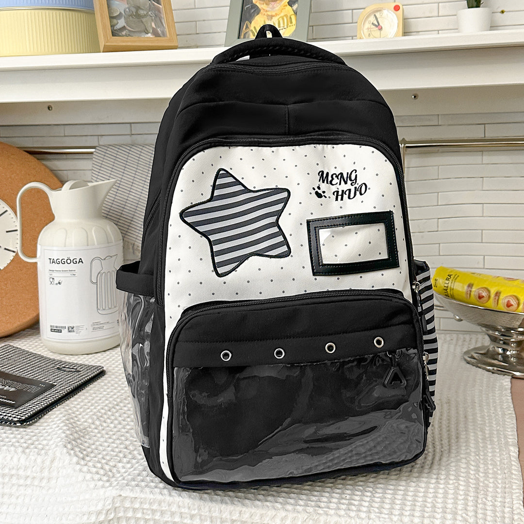 Fun-Themed Star Print Backpack Stornfield