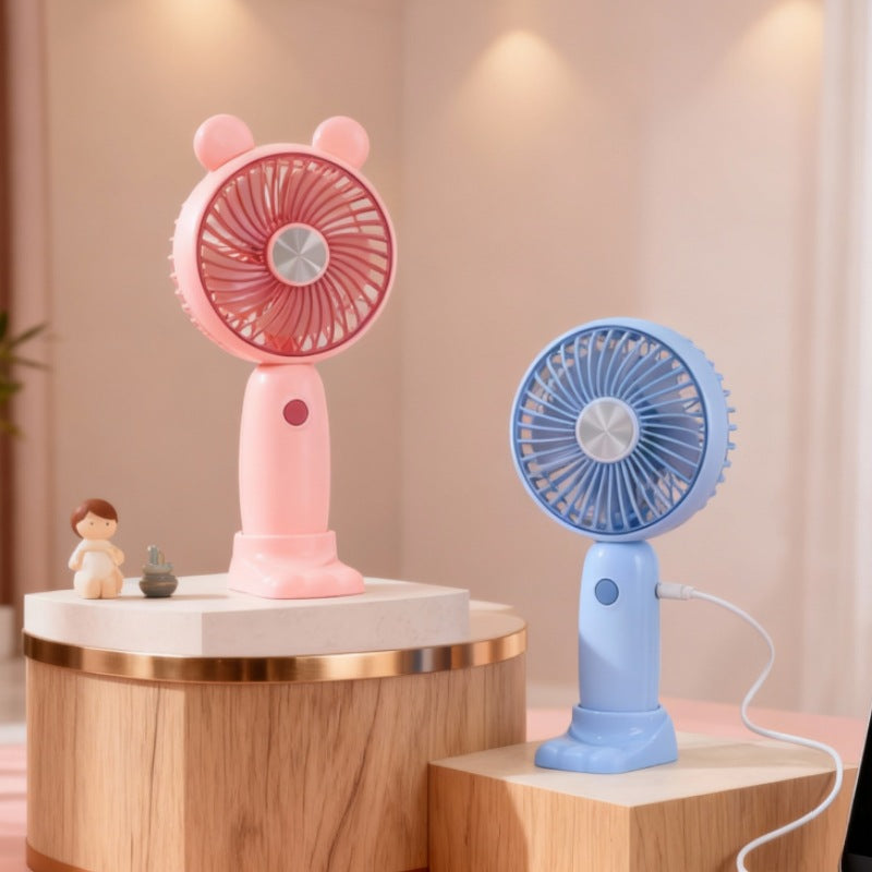 Ladies portable handheld fan with LED function and ergonomic design Stornfield