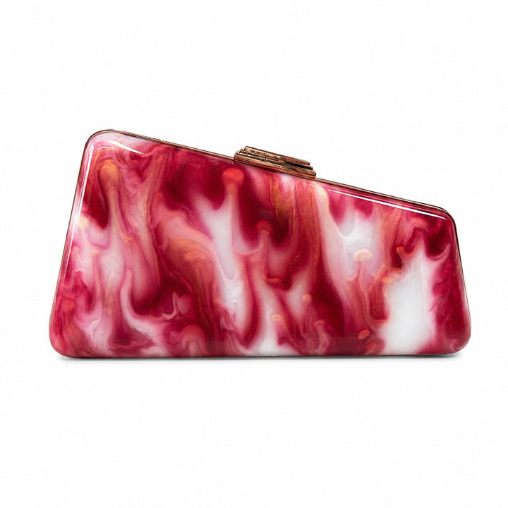 Artistic Floral Acrylic Clutch