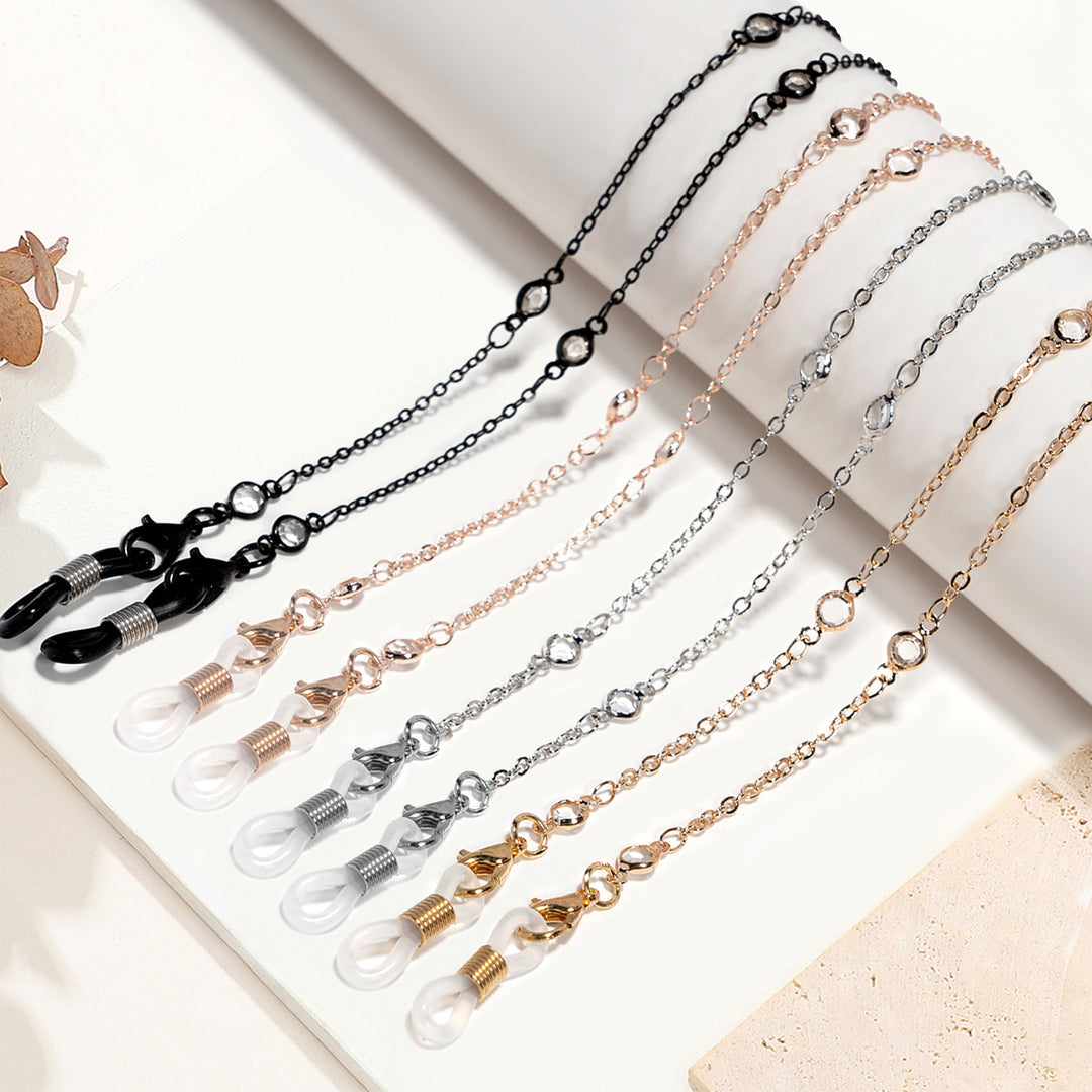 Crystal-Embellished Eyewear Chain Stornfield