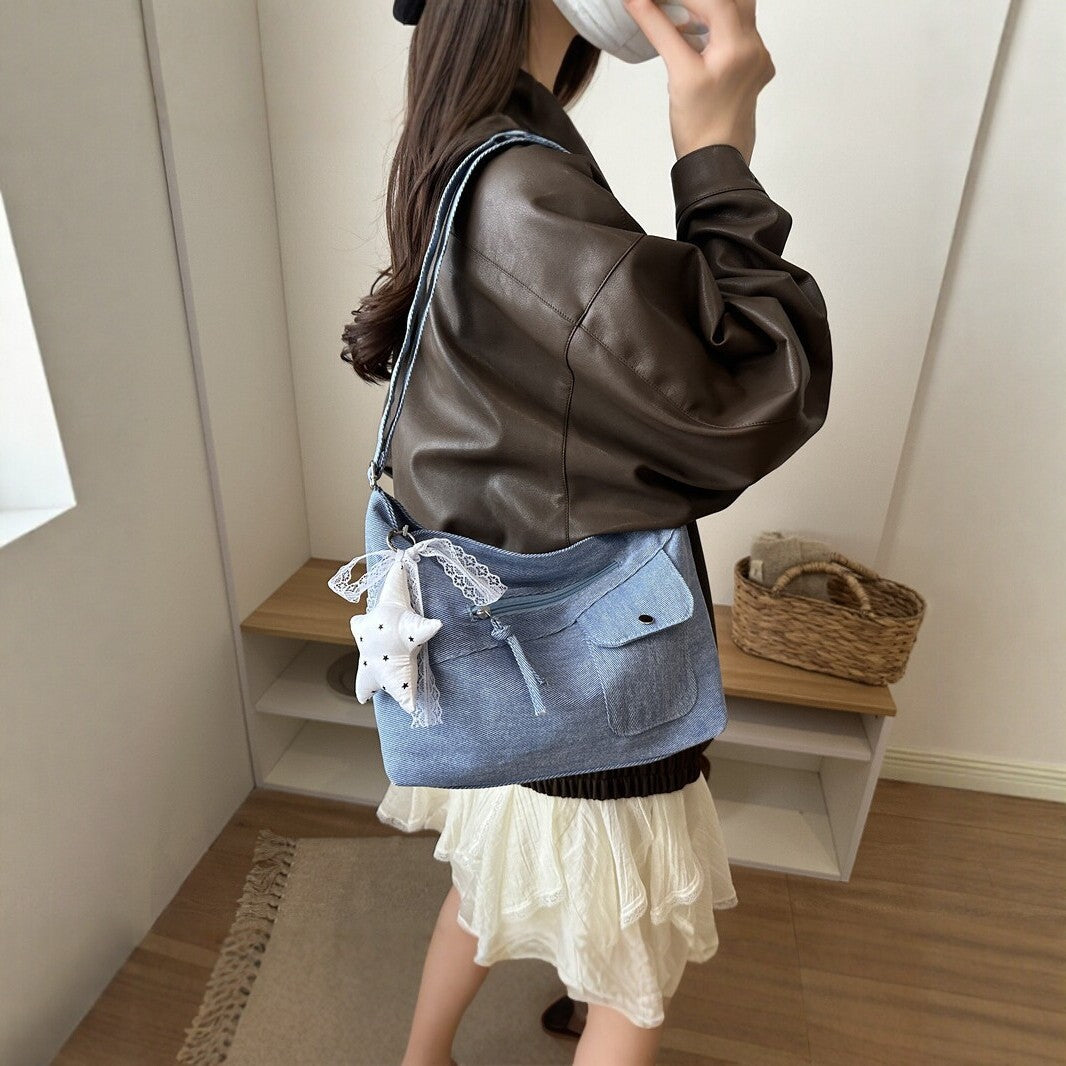 Casual Fabric Shoulder Bag