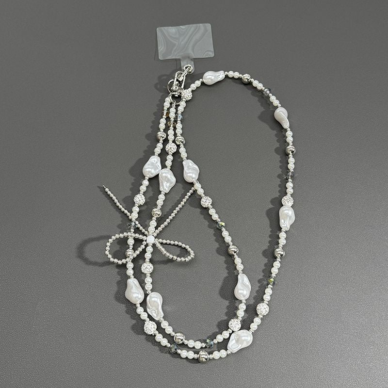 Elegant Pearl Beaded Lanyard Stornfield