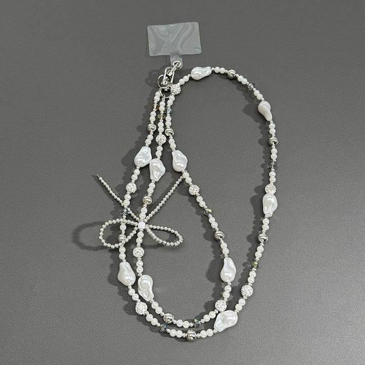 Elegant Pearl Beaded Lanyard Stornfield