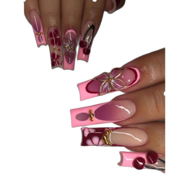 Decorative Floral Press-On Nails Stornfield 1787369057