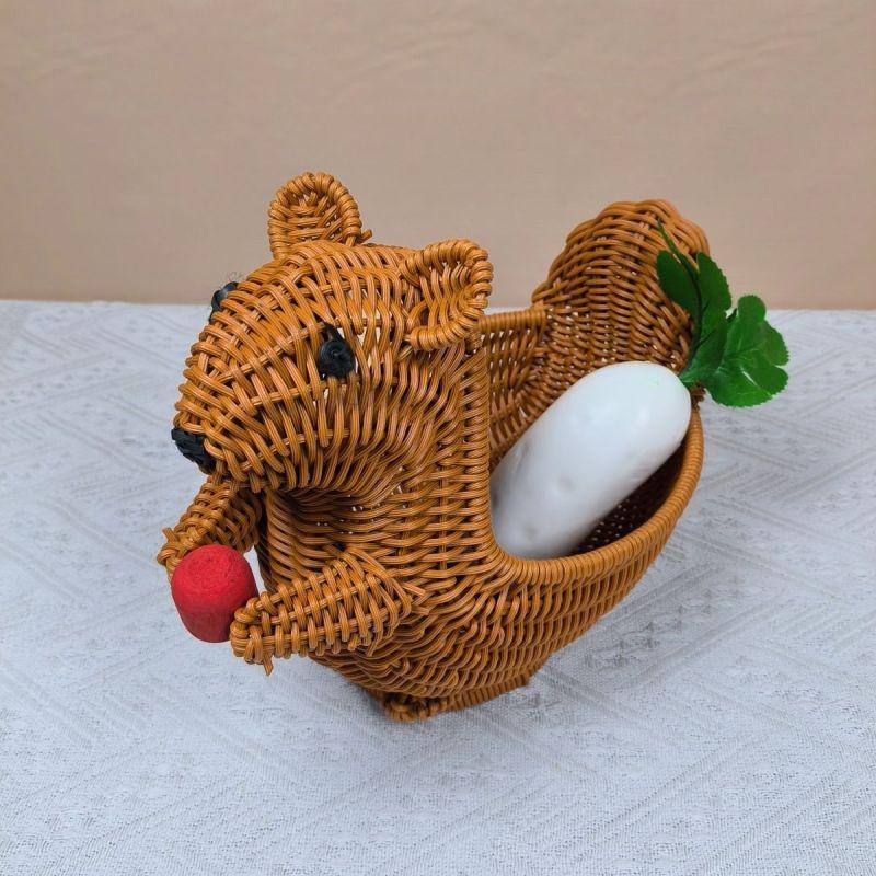 Whimsical Squirrel Decorative Basket Stornfield