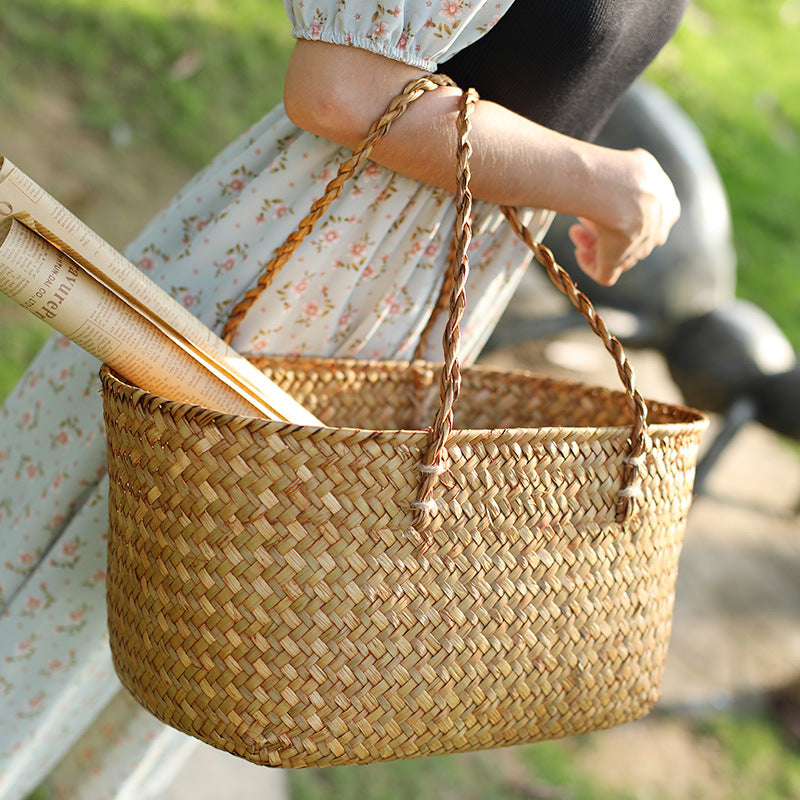 Handcrafted Woven Storage Tote Stornfield