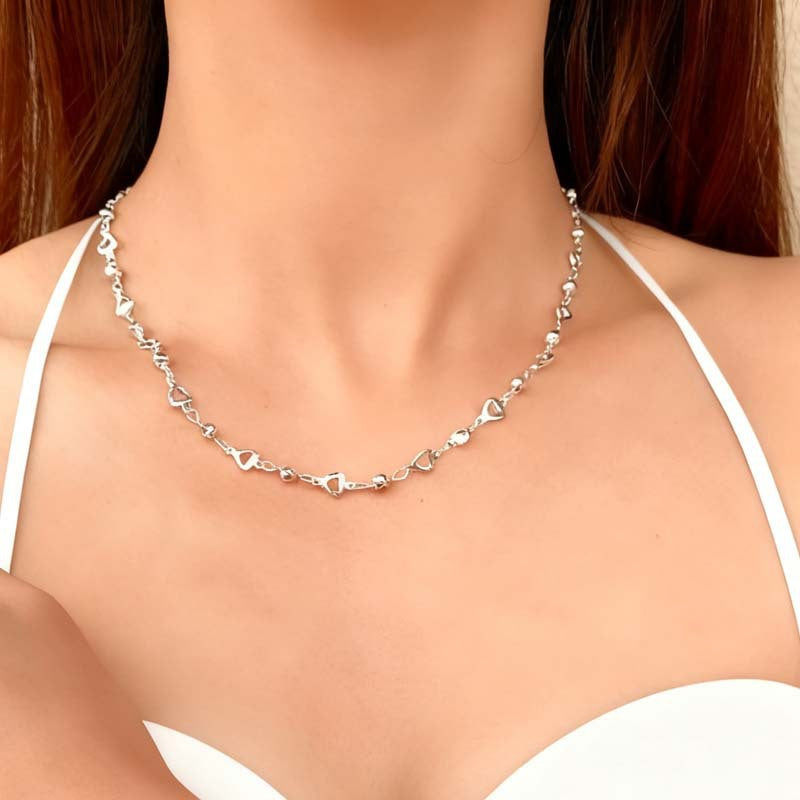 Heart-Shaped Gemstone Choker Necklace Stornfield