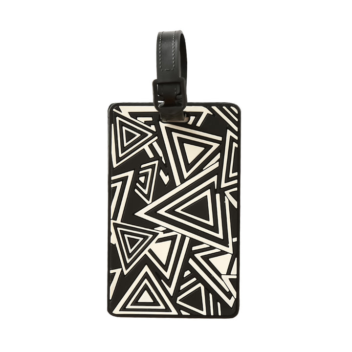 Unisex Luggage Tag with Modern Geometric Design Bowlift