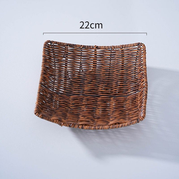 Unisex Elegant Rattan Serving Plate Stornfield