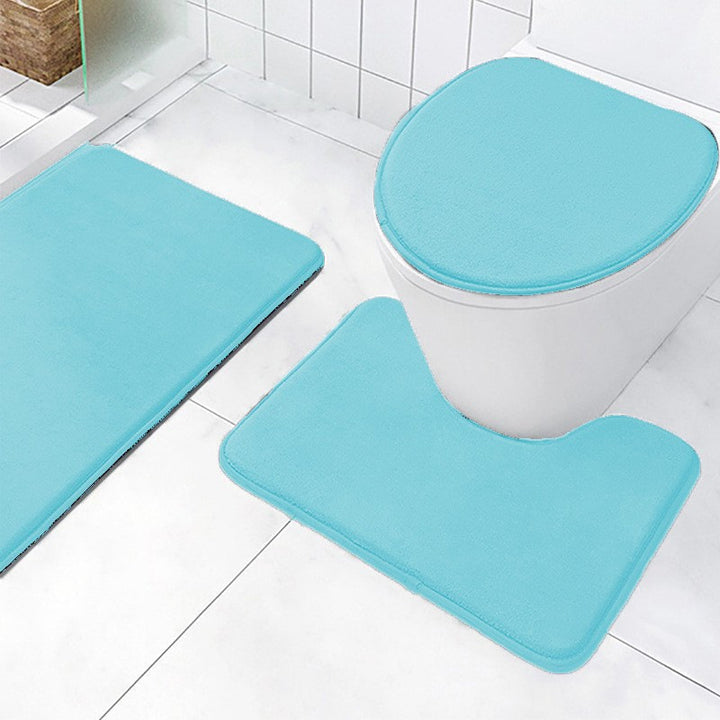 Soft Plush Bathroom Mat Set