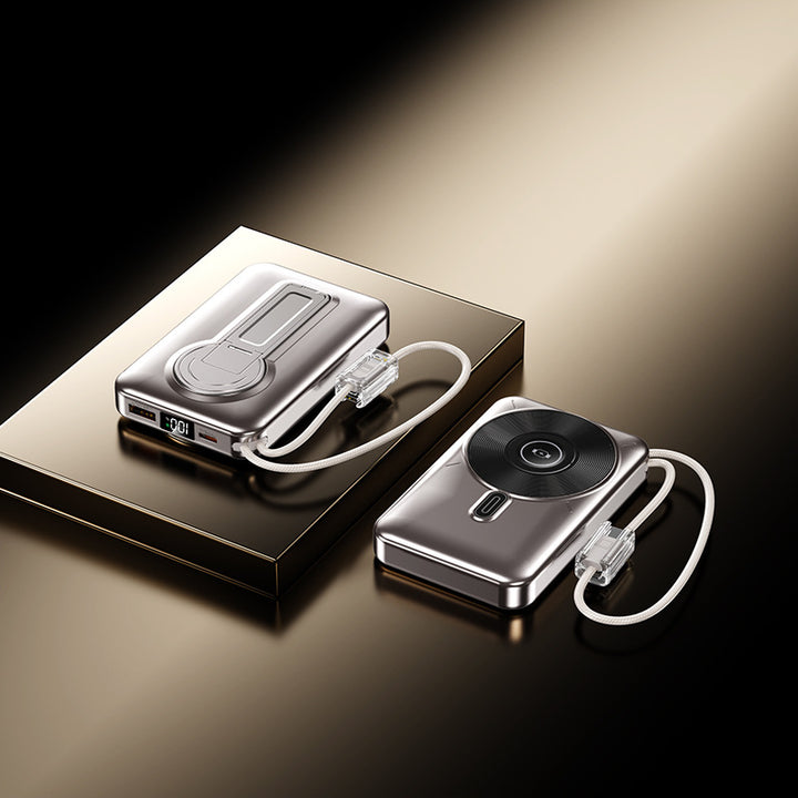 Portable power bank with integrated charging port and LCD display Stornfield