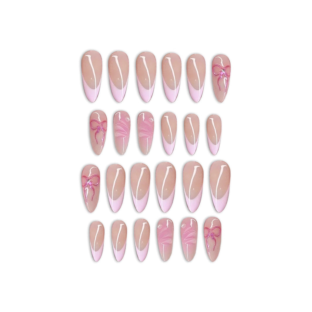 Premium Artistic Stiletto Press-On Nail Set Stornfield
