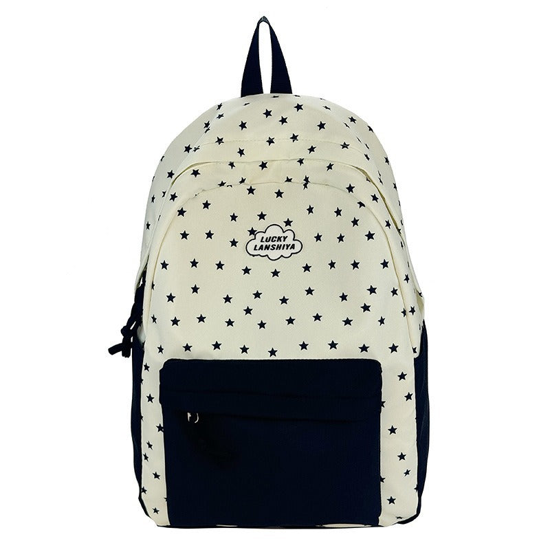 Star Patterned Casual Backpack Stornfield