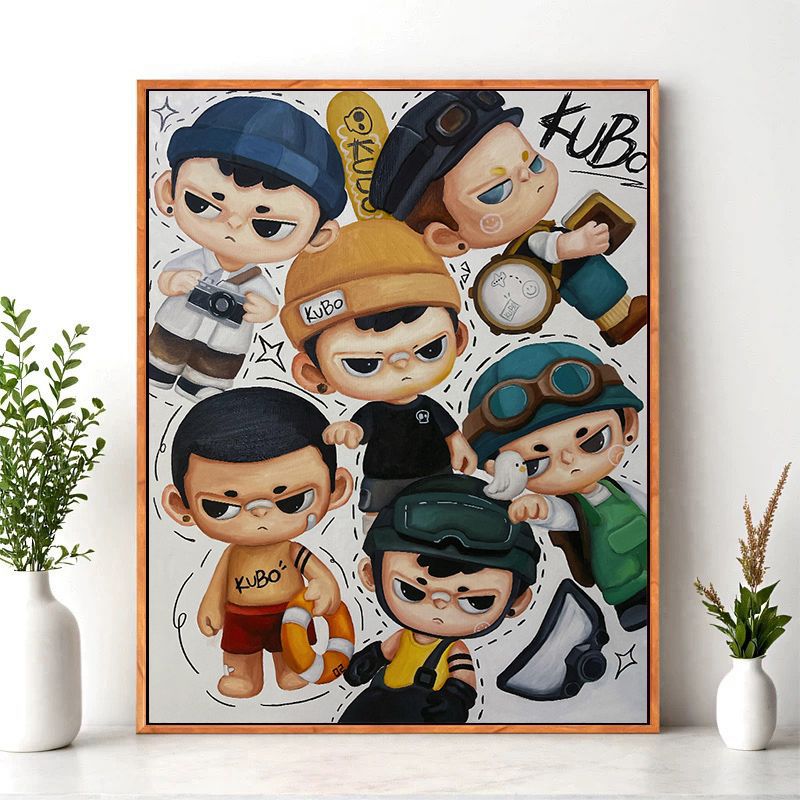 Cartoon Character Wall Art Print Stornfield
