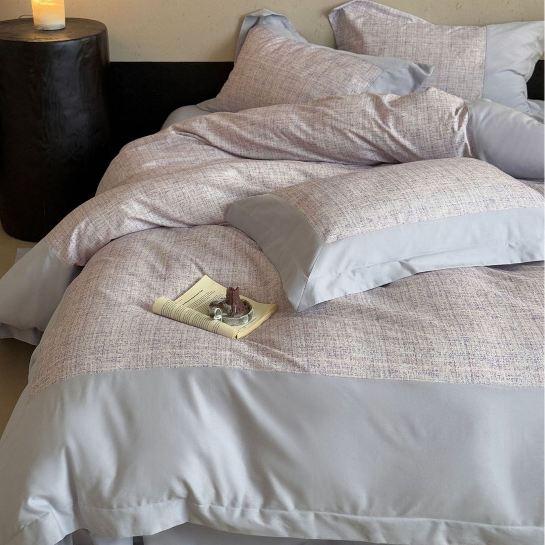 Luxury Cotton-Blend Duvet Cover and Pillowcase Bedding Set