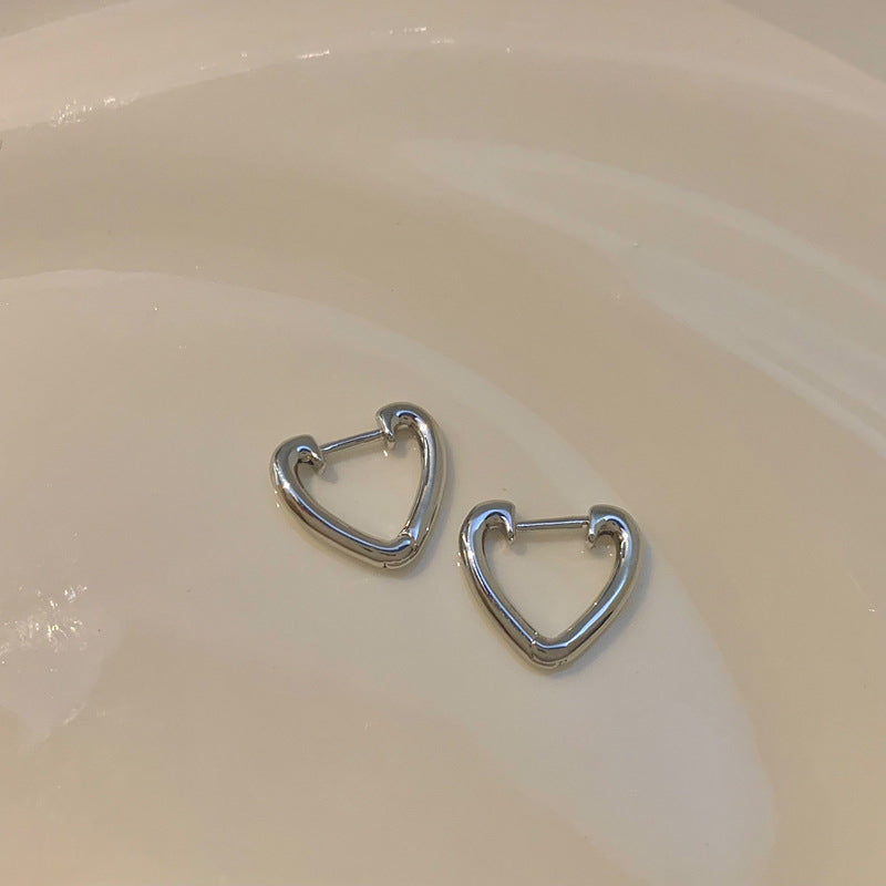 Heart-Shaped Earrings Made of Stainless Steel Stornfield