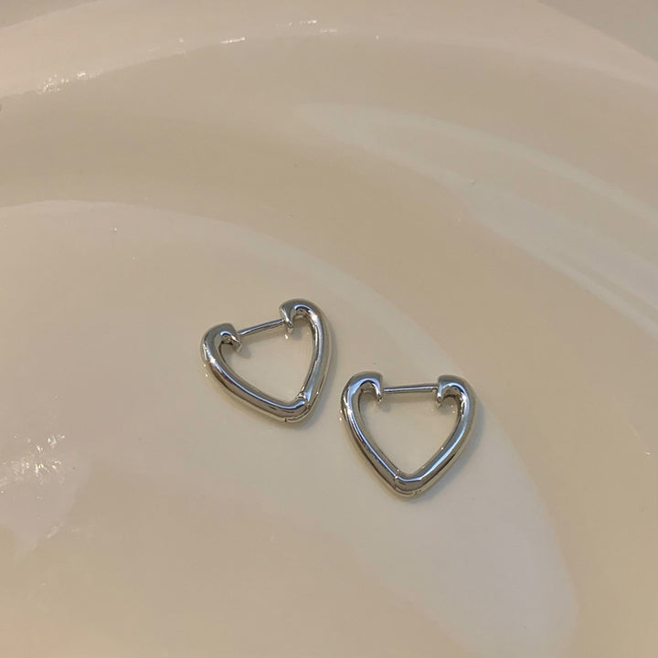 Heart-Shaped Earrings Made of Stainless Steel Stornfield
