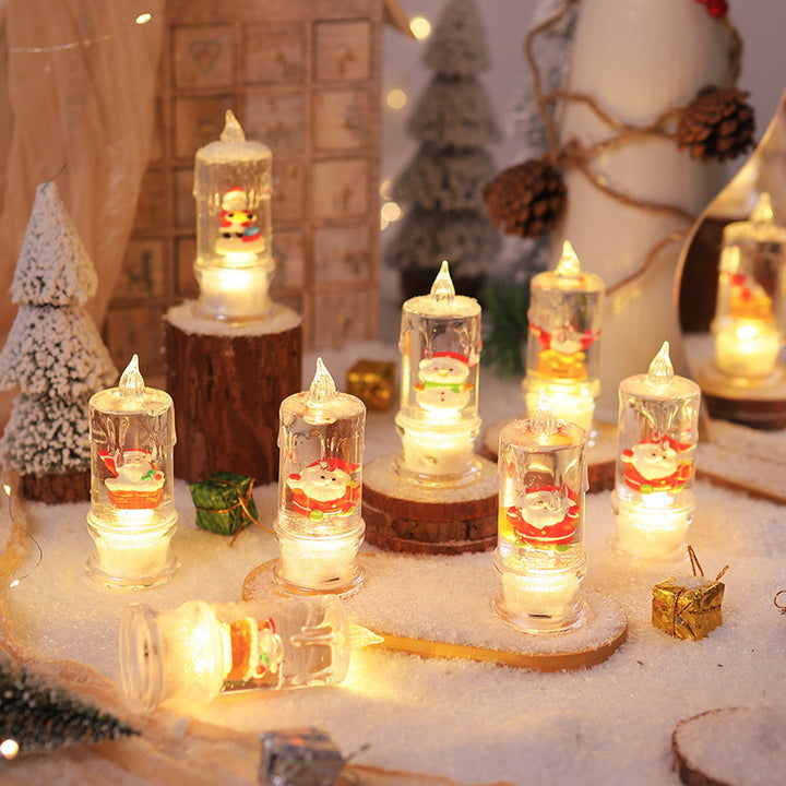 LED Christmas lantern with Santa figure Stornfield