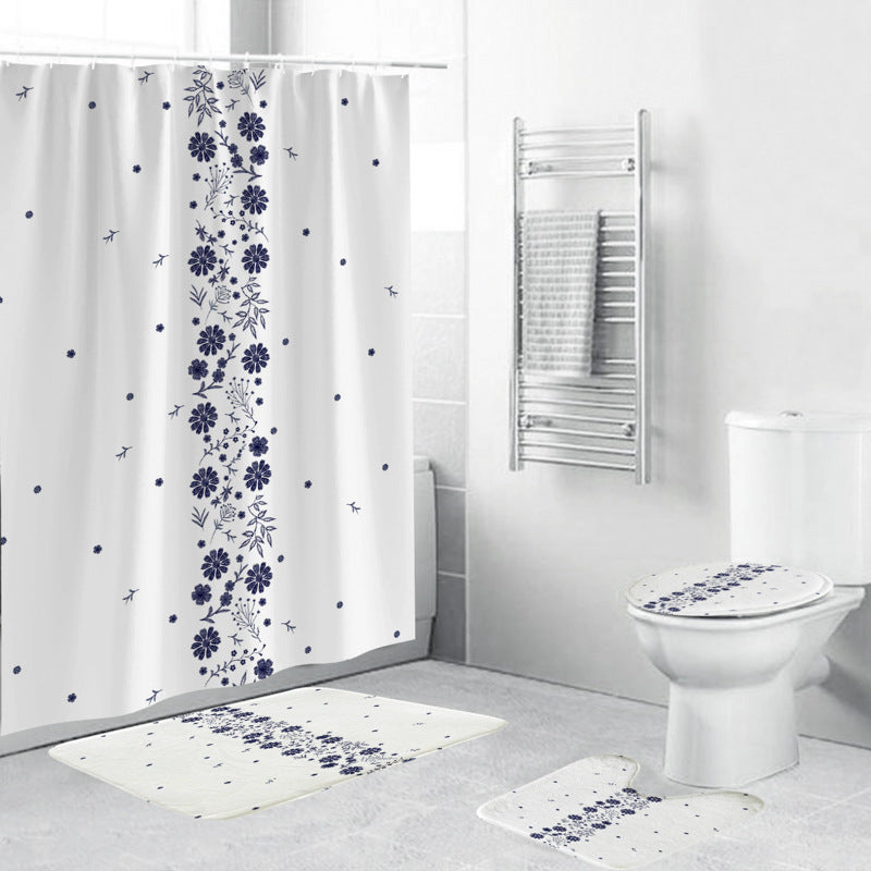 Floral-Patterned Bathroom Accessory Set Stornfield