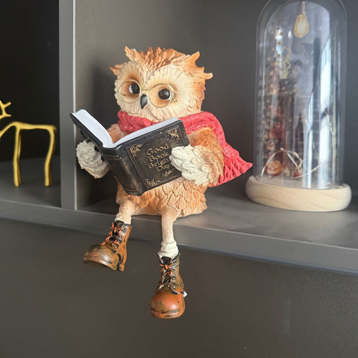 Figurine Reading Owl Stornfield