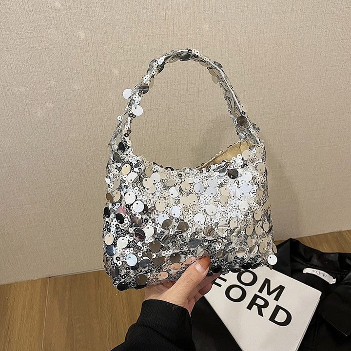 Sequin Embellished Evening Handbag