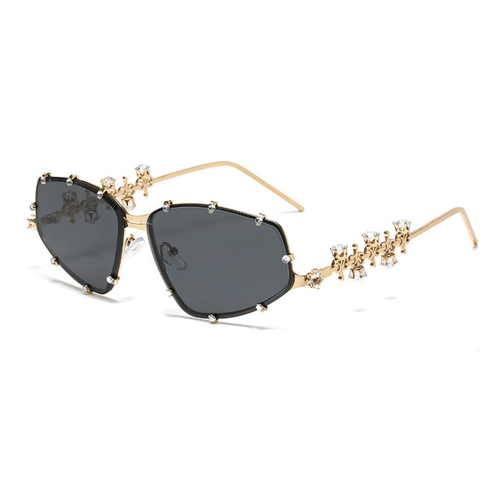 Ladies designer glasses with glamorous accent and sparkling glitter stones Stornfield