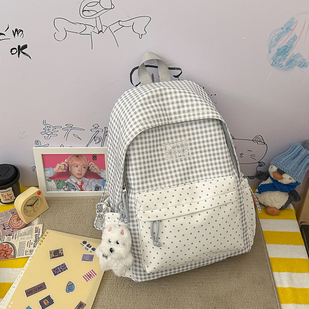 Chic Plaid Backpack Stornfield