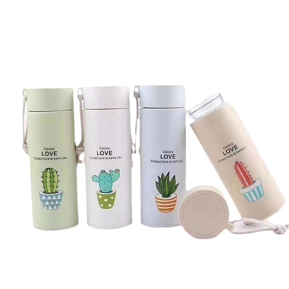 Ladies thermo-insulated drink bottle with creative cactus designs Stornfield