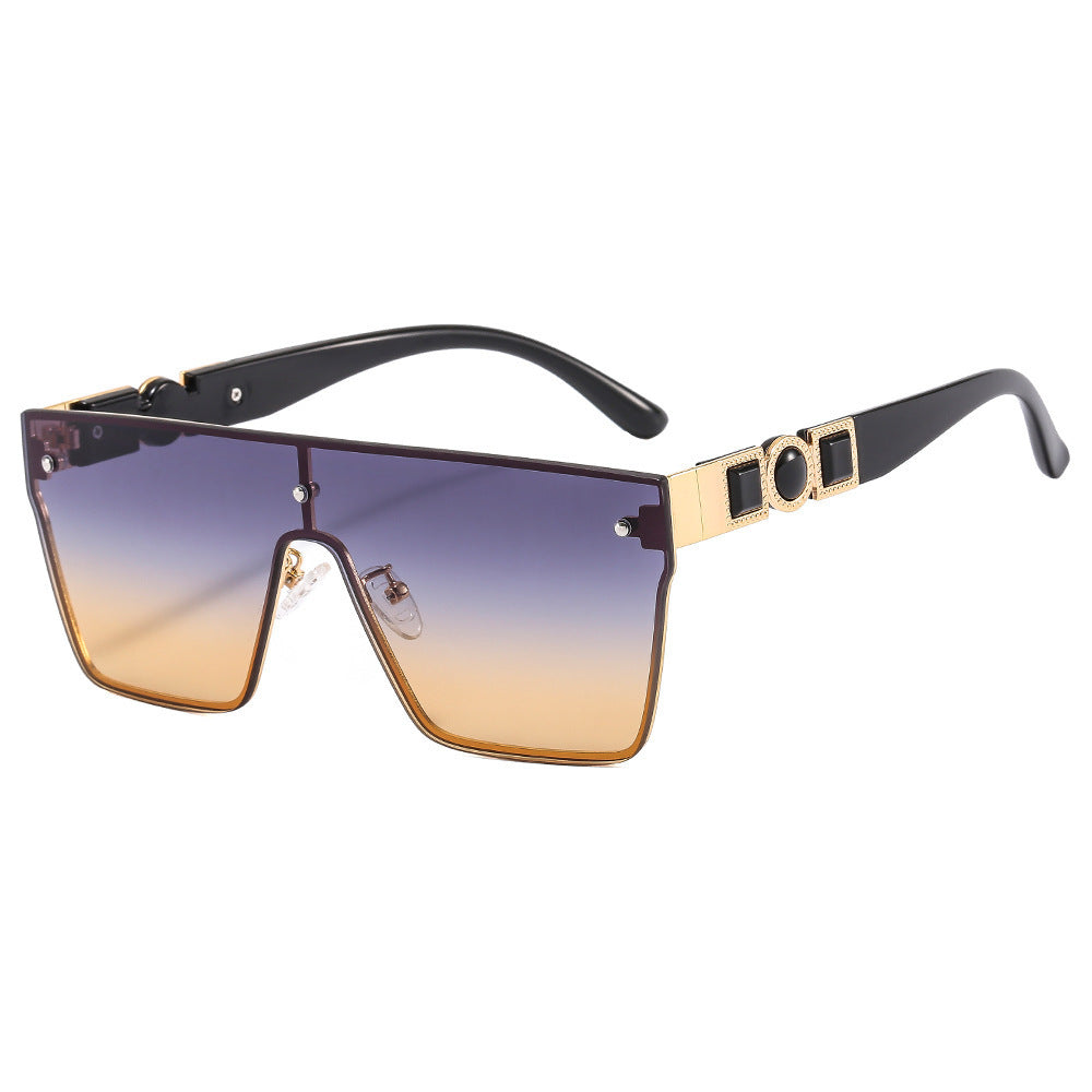 Women's oversized transparent sunglasses with fashionable frame Stornfield