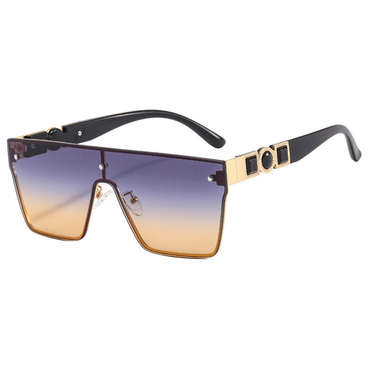 Women's oversized transparent sunglasses with fashionable frame Stornfield