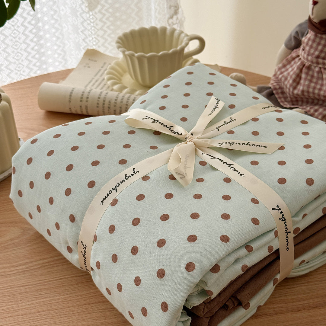 Floral-Print Cotton-Linen Duvet Cover Gift Set with Reversible Finish and Deep-Corner Ties